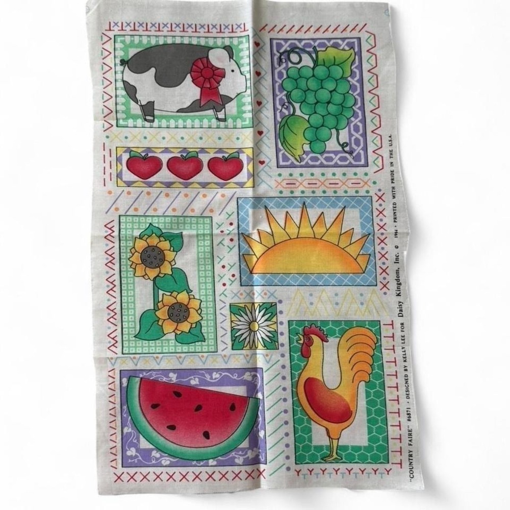 Country Faire #6871 Daisy Kingdom Inc Vintage Country Fabric Panel